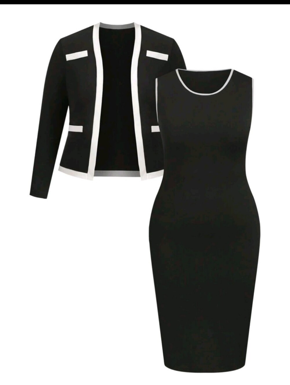 SHEIN Black Plus-Size Curve Dress